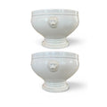 Pair of White Pillivuyt Porcelain Bowls - 4 Pair Available