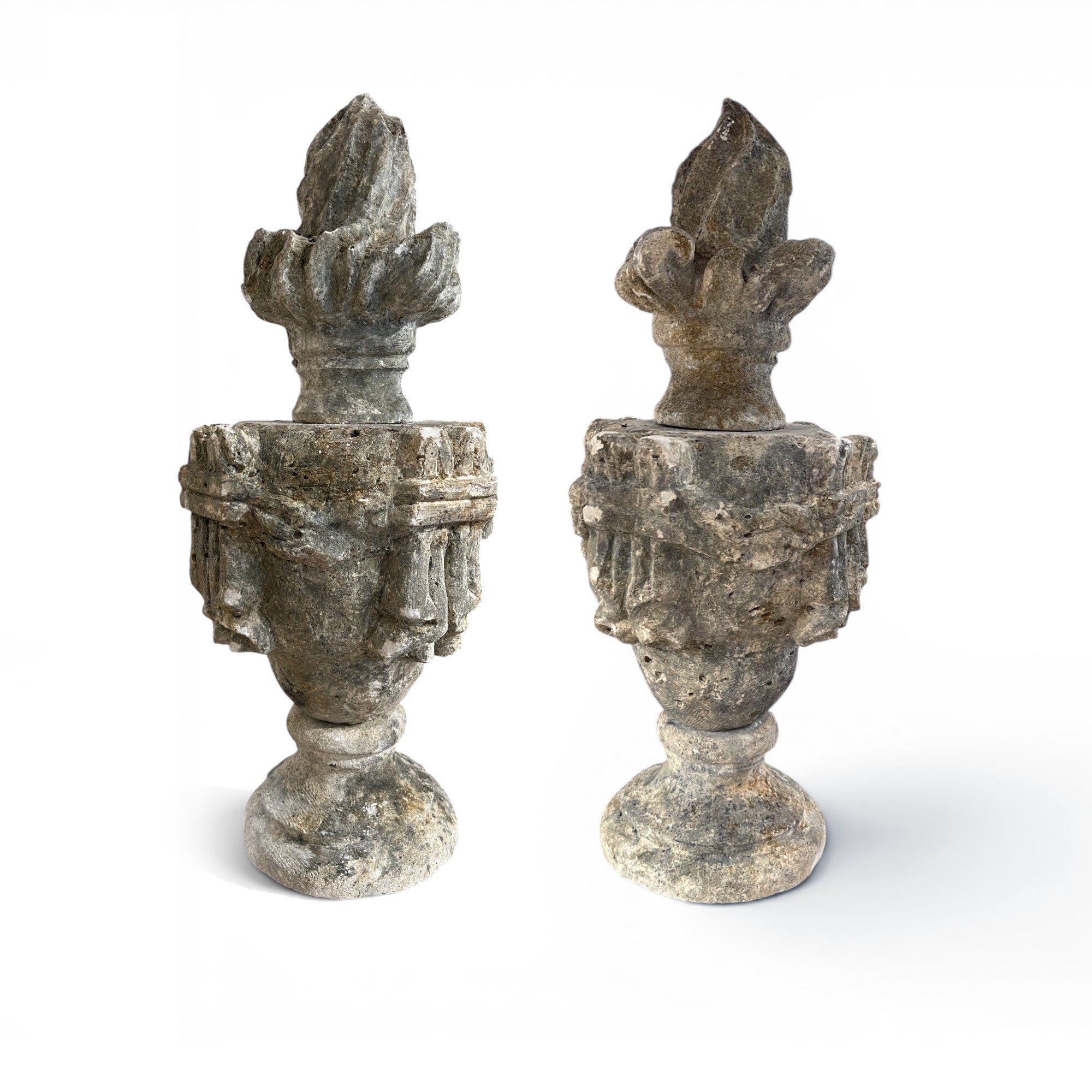 19th Century French Pair of Stone Pot au Feu from Chateau in Dordogne