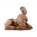 18th Century European Pair of Terracotta Sphinxes