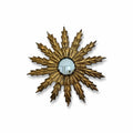 Spanish Gilded Iron Leaf Mirror