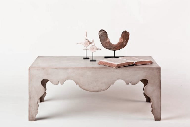 Maison Contemporary Rococo Coffee Table in Painted Swedish Finish