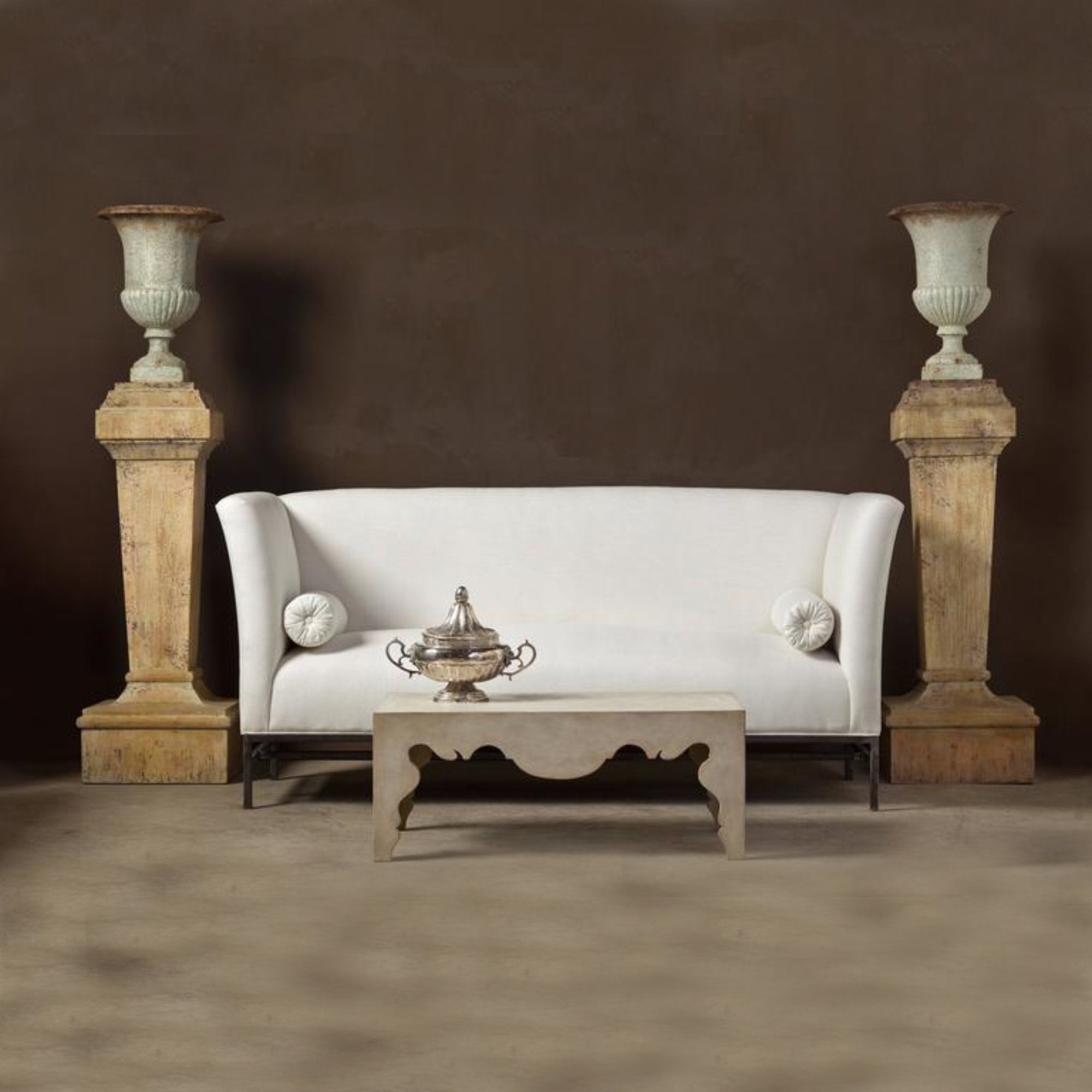 Maison Contemporary Rococo Coffee Table in Painted Swedish Finish