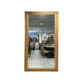 Tara Shaw 19th-century French Restauration period floor mirror with an ornate gold frame and aged finish.