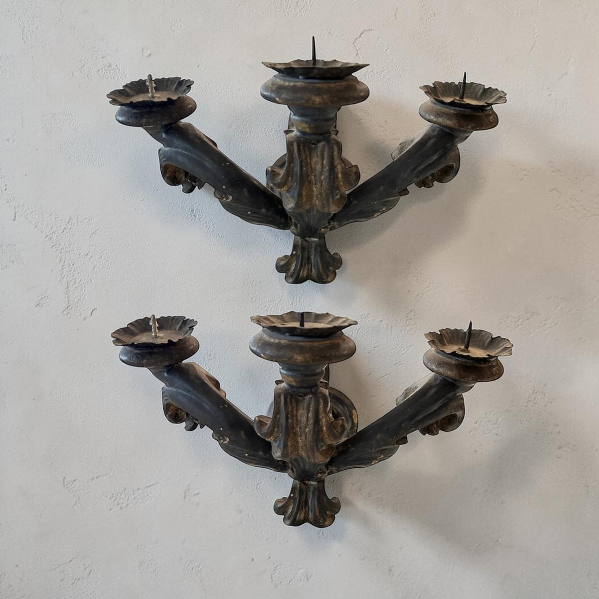 17th Century Italian Sconces or Appliques from Lucca
