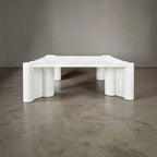 Mid-Century Gae Aulenti White Marble Coffee Table
