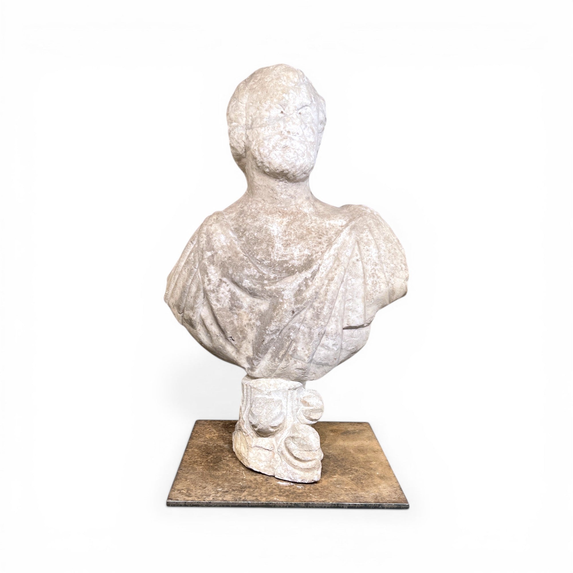 18th Century Italian Roman Emperor Marble Bust
