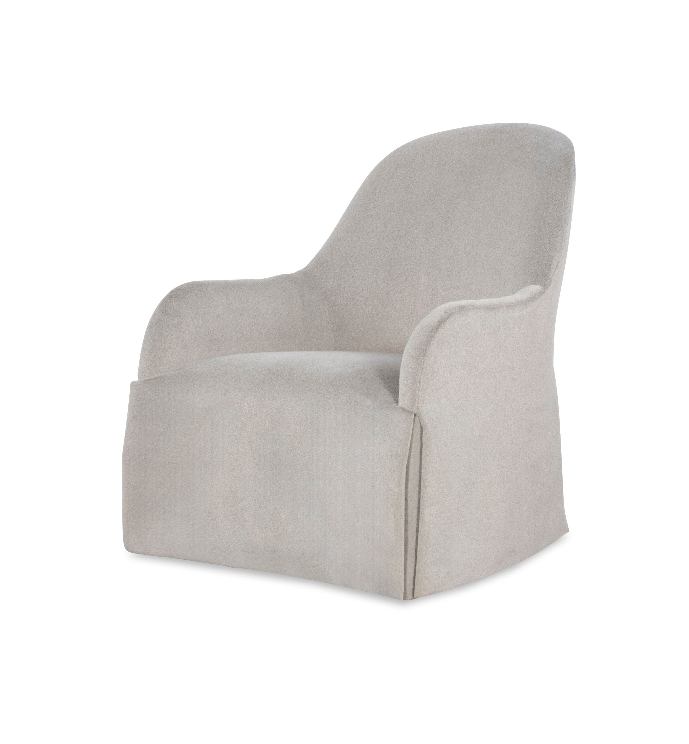 Auguste Skirted Swivel Chair