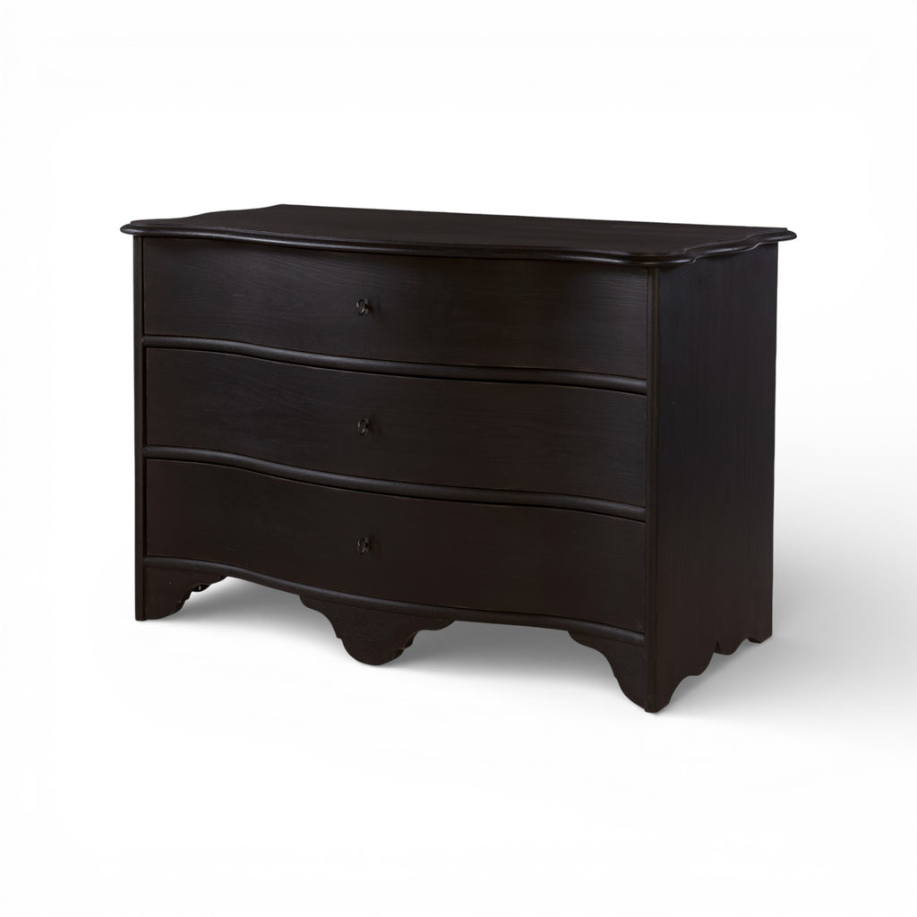 Le Maurice Three Drawer Chest - Swedish Matte Noir