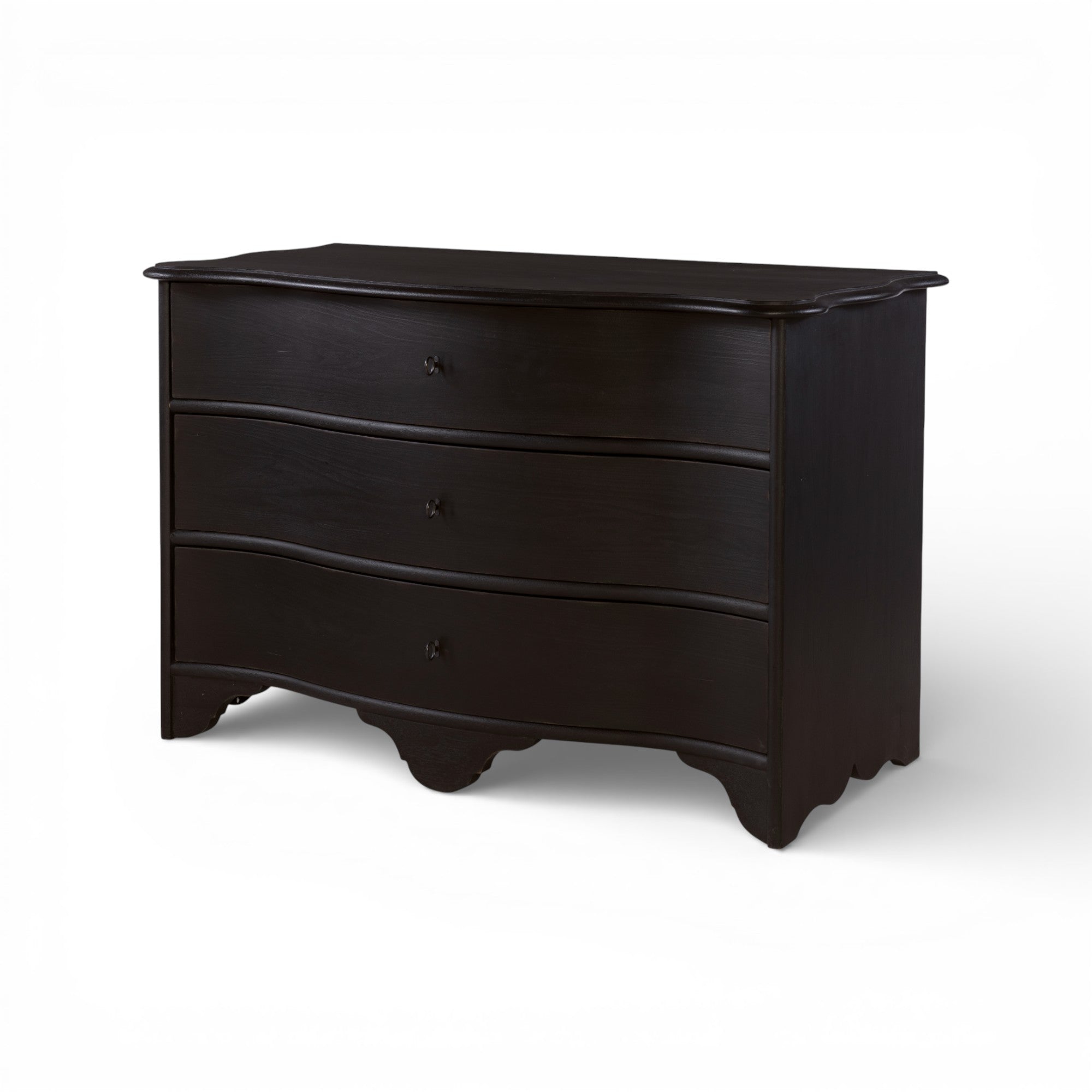 Le Maurice Three Drawer Chest - Swedish Matte Noir