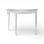 Petite Lutetia Console Table - Swedish Rubbed White