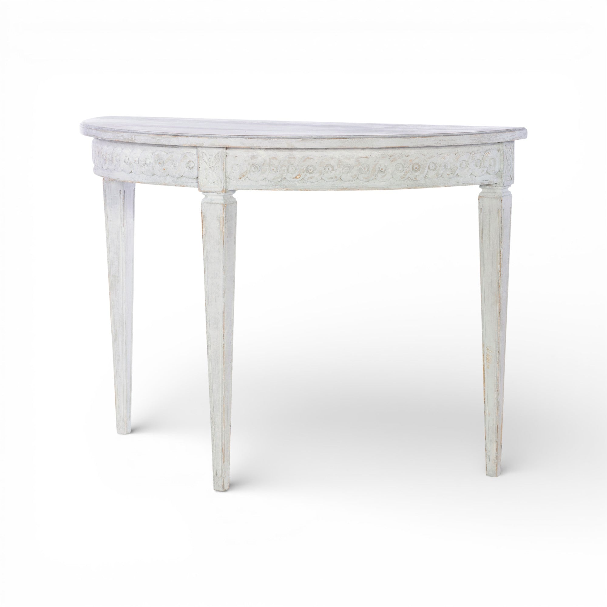 Petite Lutetia Console Table - Swedish Rubbed White