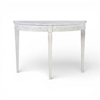 Petite Lutetia Console Table - Swedish Rubbed White